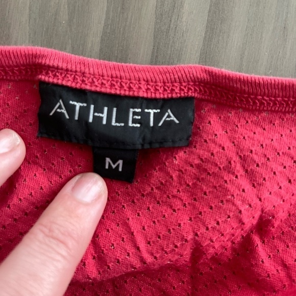 ATHLETA womens tank style # 43304 red size: Medium - Picture 4 of 12